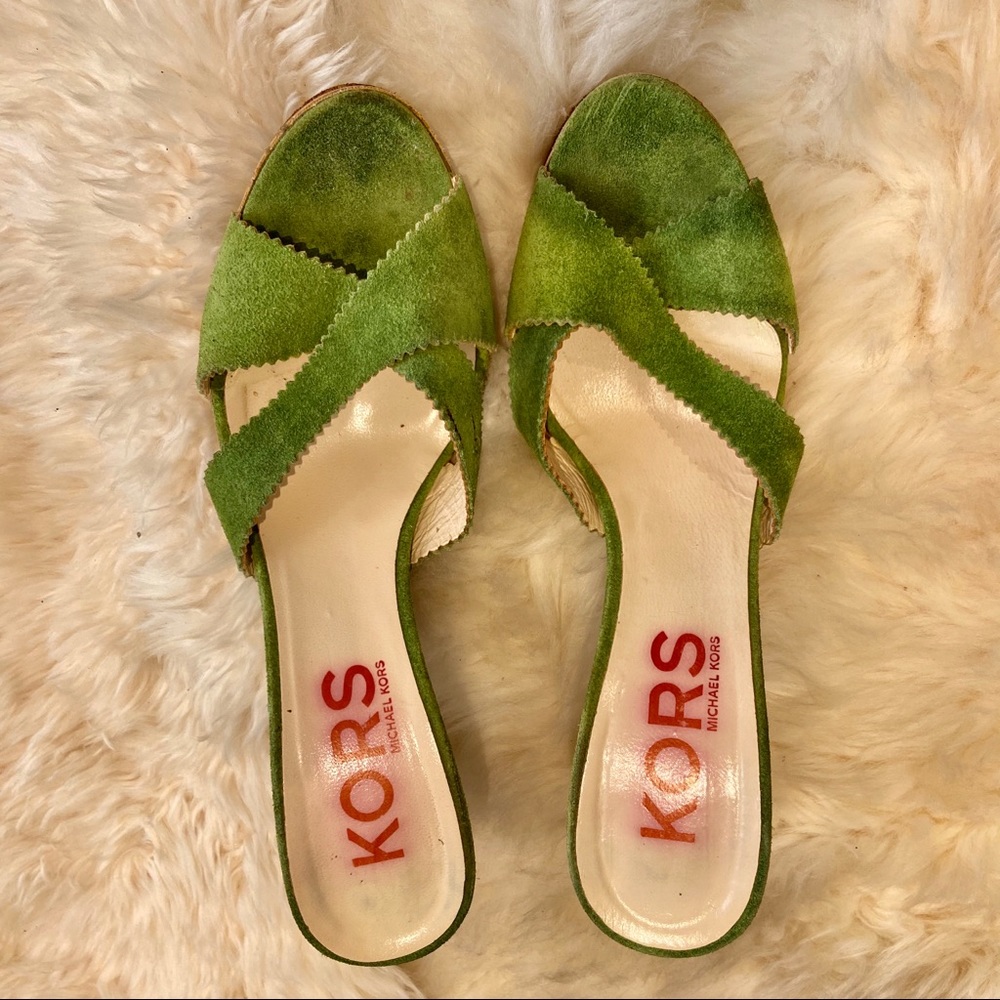 vintage Michael kors platform shoes in lime green
